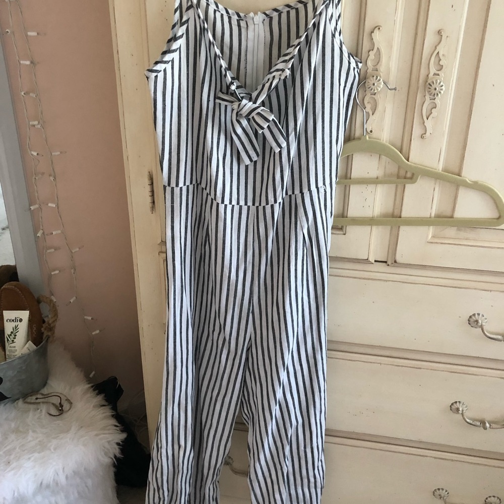 Striped jumpsuit